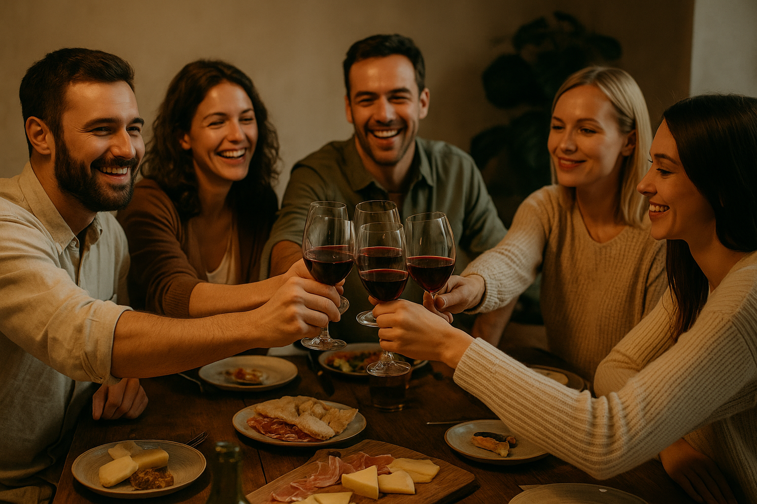 Team tasting together